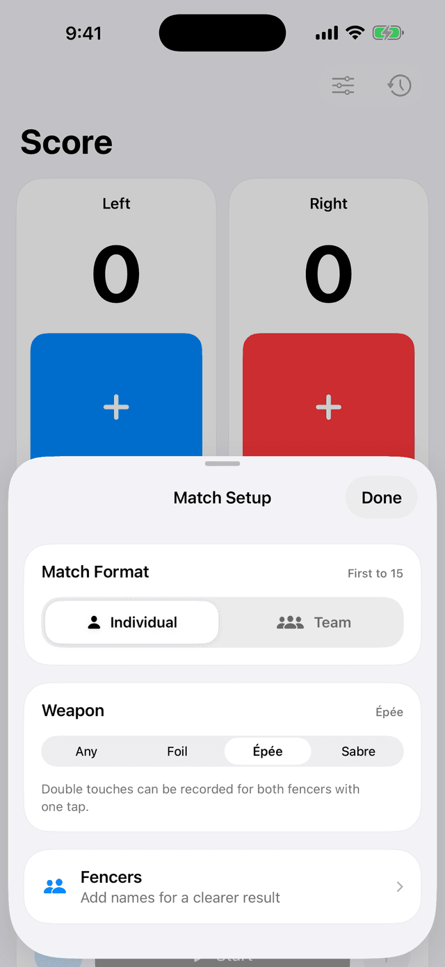 Use it with a physical scoreboard